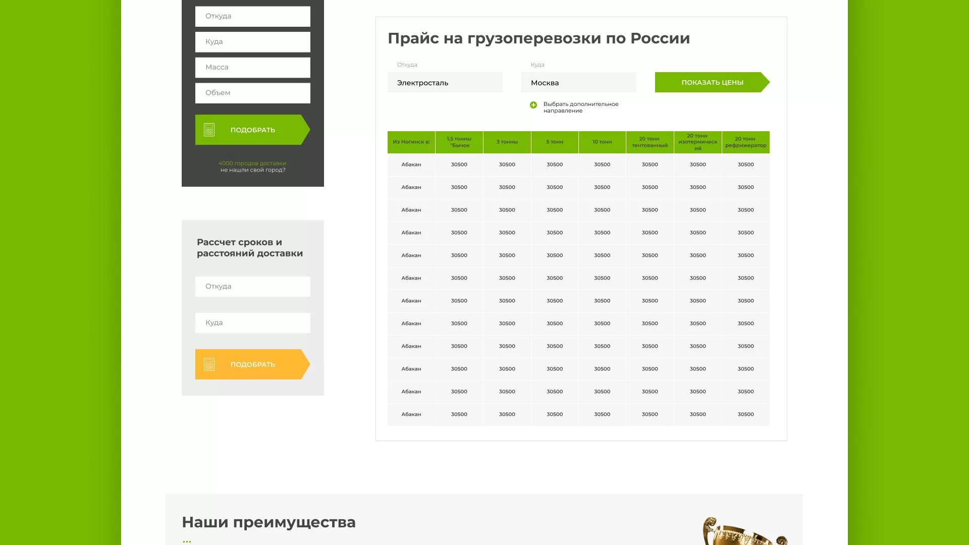 Разработка логотипа и сайта компании «Инком-Логистика» в Свободном