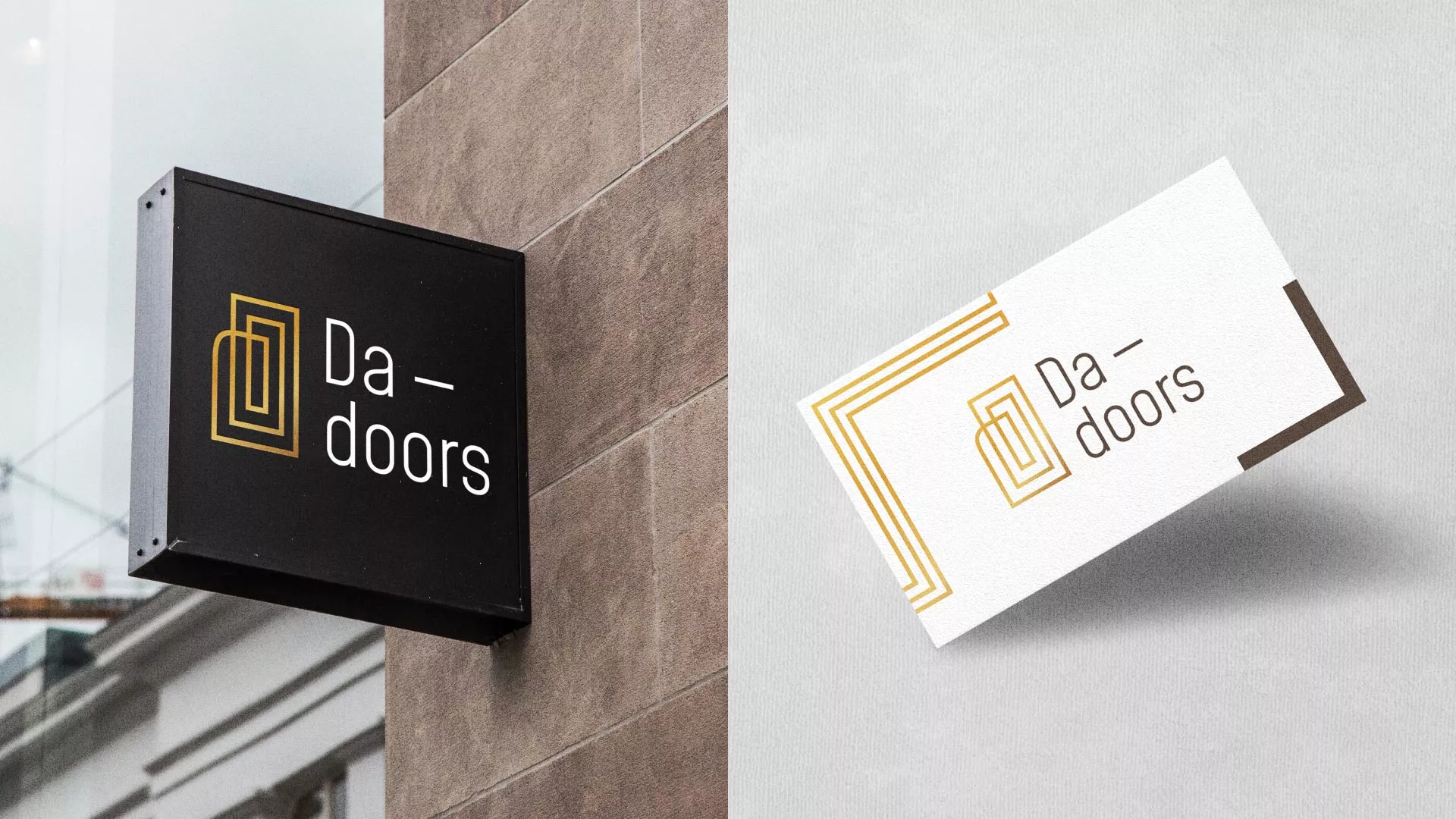 Разработка логотипа для компании «DA-DOORS» в Свободном